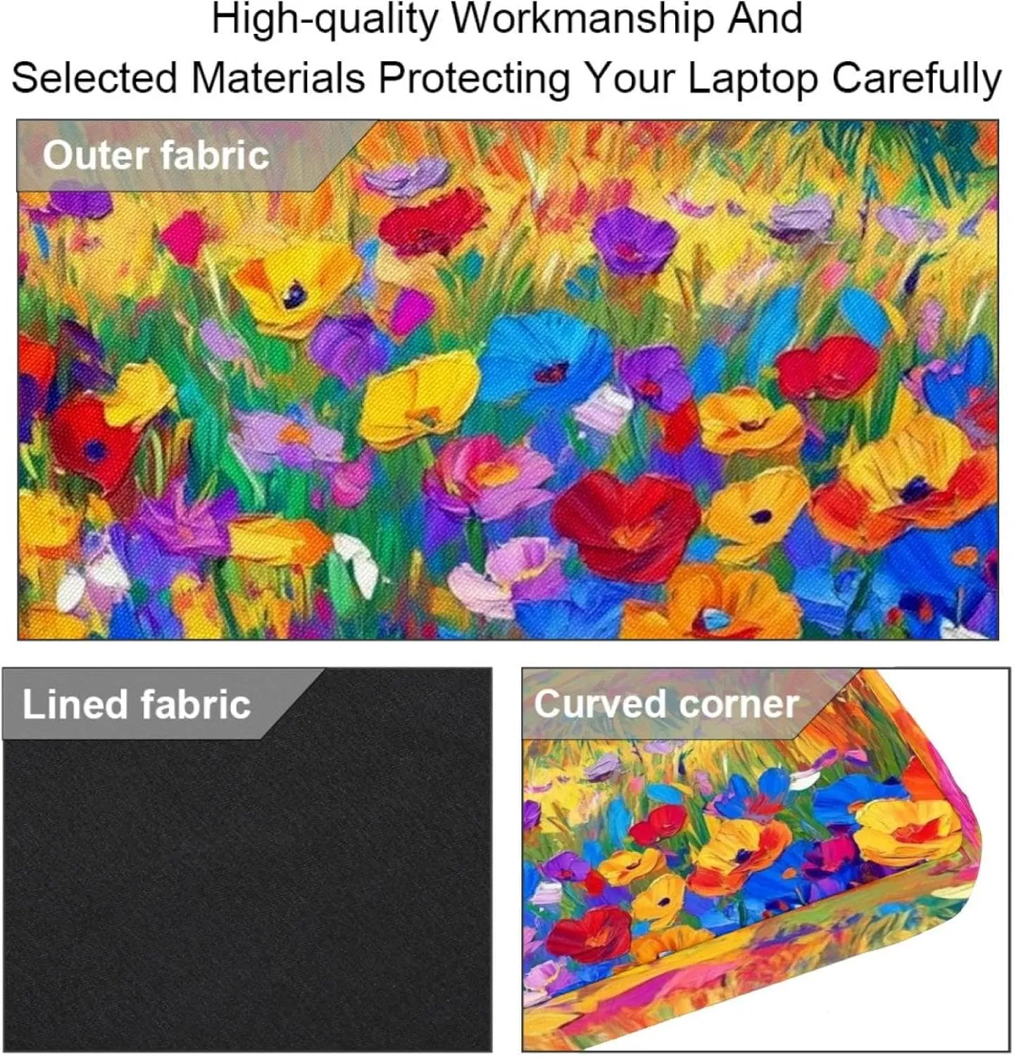 Women Laptop Bag Art Multicolor Softballs Laptop Computer Bag Work Tote Bag Shoulder Messenger Bag