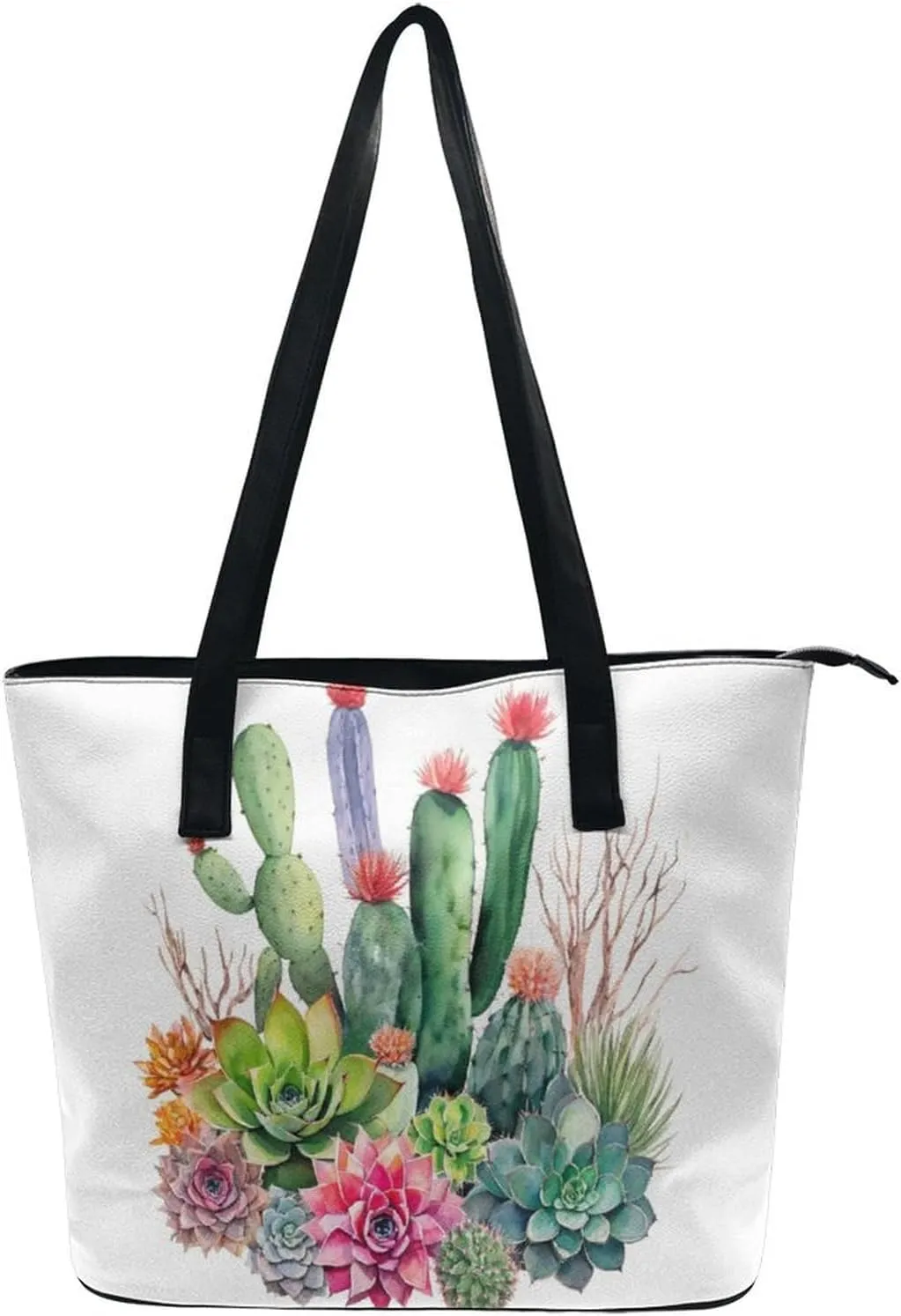 Women Tote Bags Casual Handbags PU Leather Shoulder Travel Bag