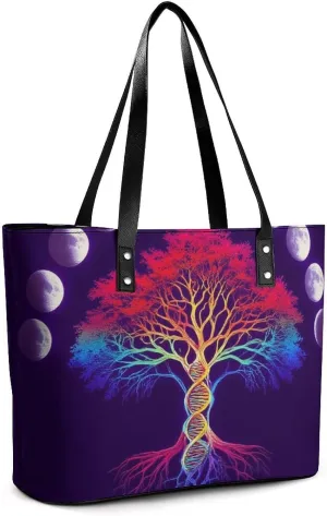 Women Tote Bags Handbags PU Leather Shoulder Casual Handbags