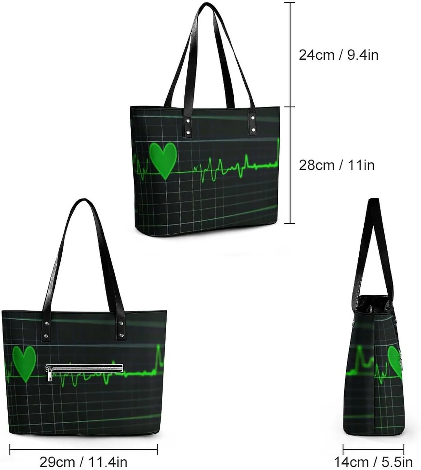 Women Tote Bags Handbags PU Leather Shoulder Casual Handbags