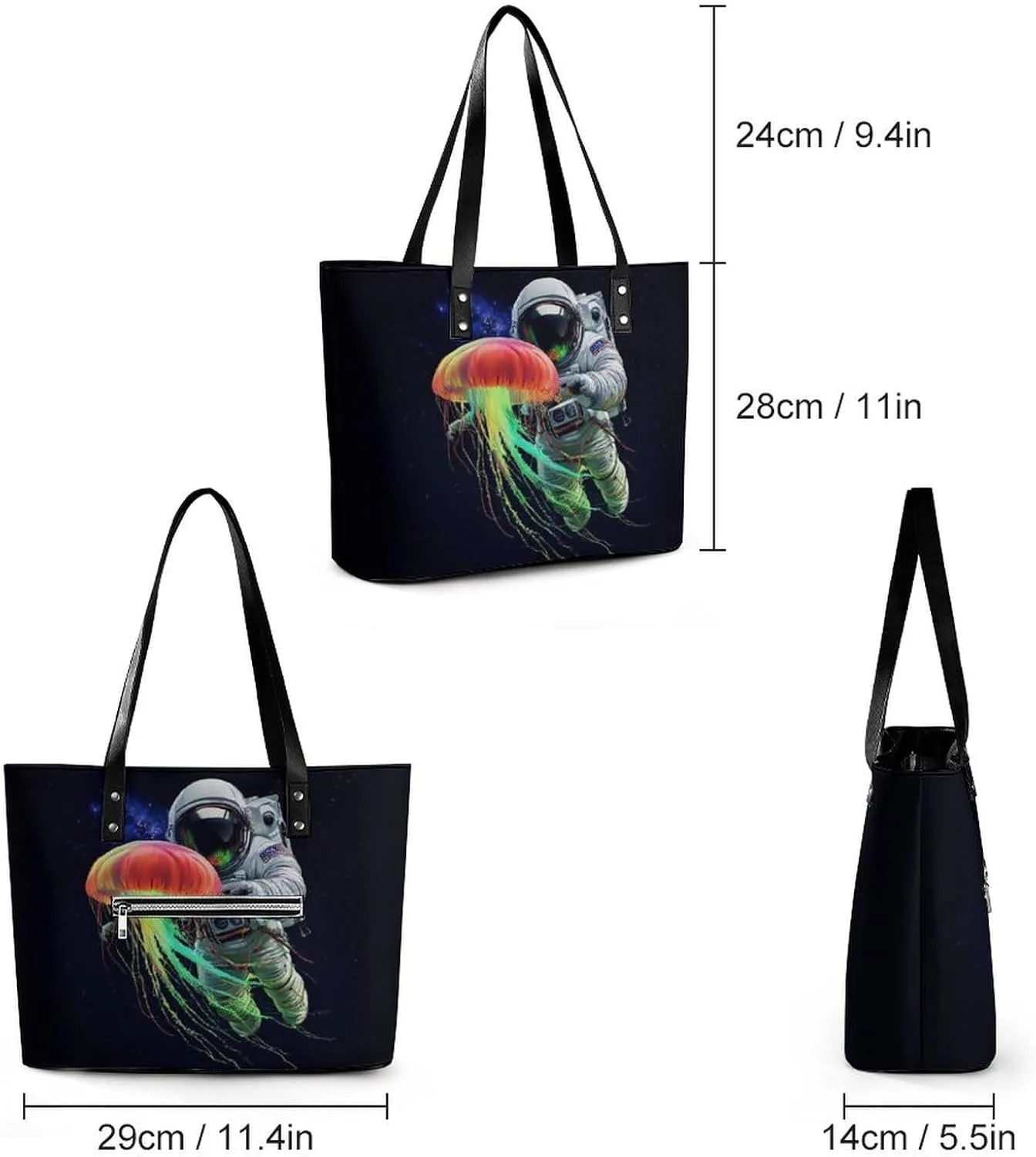 Women Travel Shoulder Bag Waterproof Casual Purses Multi Handbags with Zipper