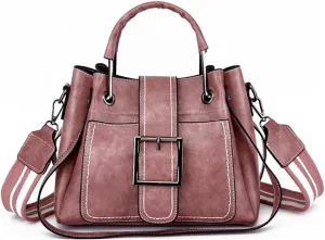 Womens Handbag Large Capacity, PU Leather Satchel Purse, Tote Crossbody Shoulder Bag
