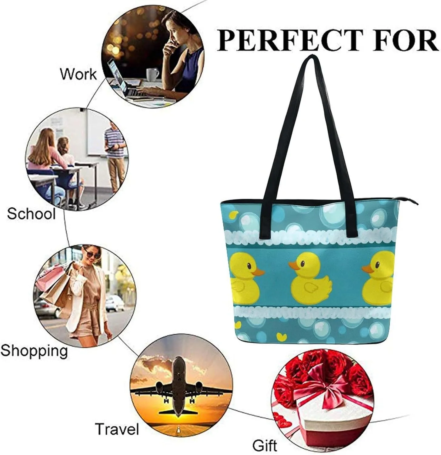 Women's Shoulder Hand Bag Tote Handbags Shopping Casual Travel Bag