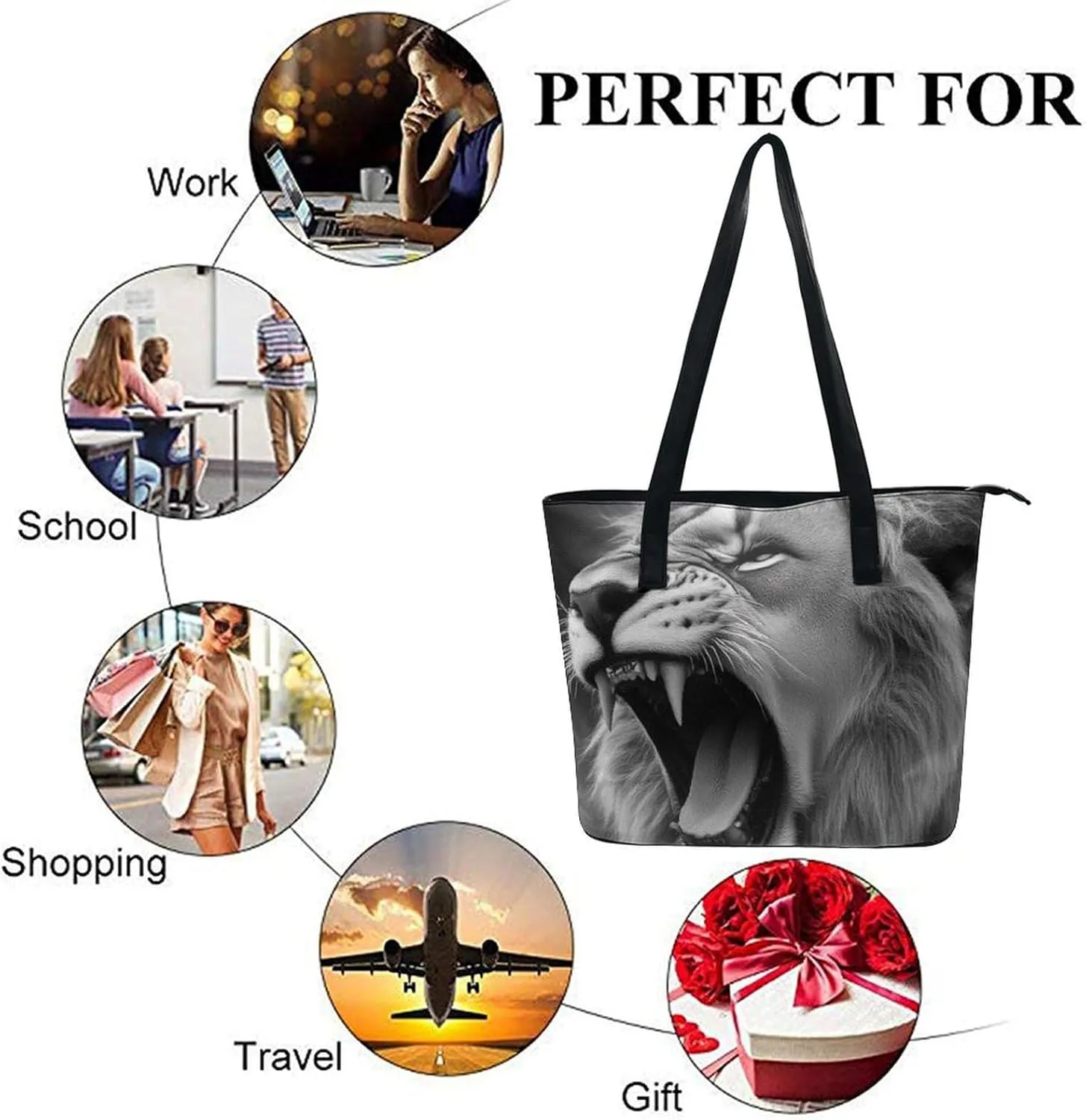 Women's Shoulder Hand Bag Tote Handbags Shopping Casual Travel Bag