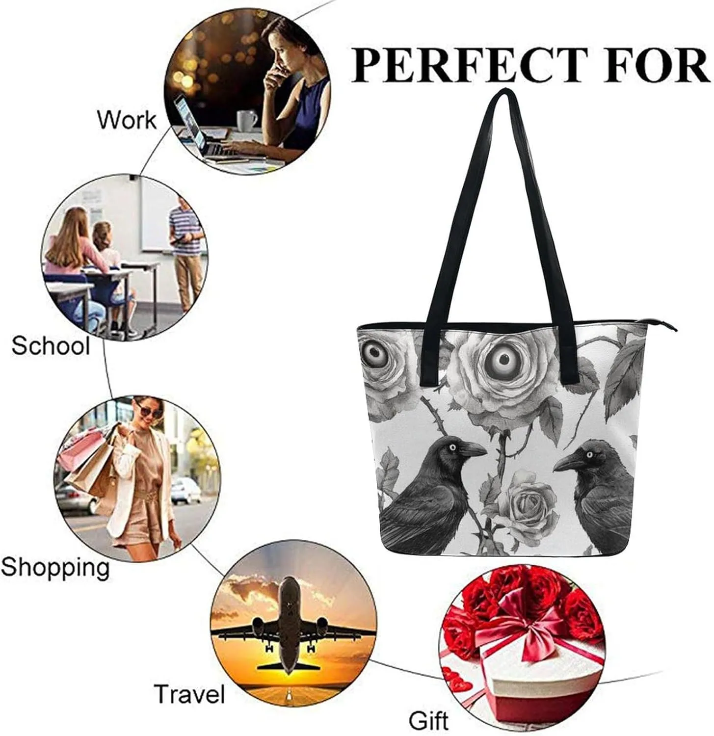 Women's Shoulder Hand Bag Tote Handbags Shopping Casual Travel Bag