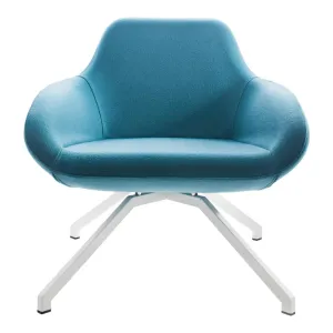 X Big Lounge Armchair - Fixed Steel Base