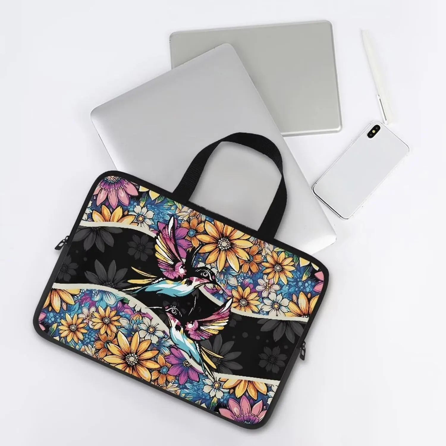 Xoenoiee Laptop Carrying Case Portable Laptop Bag Compatible with Laptop Computer Waterproof for Women Men