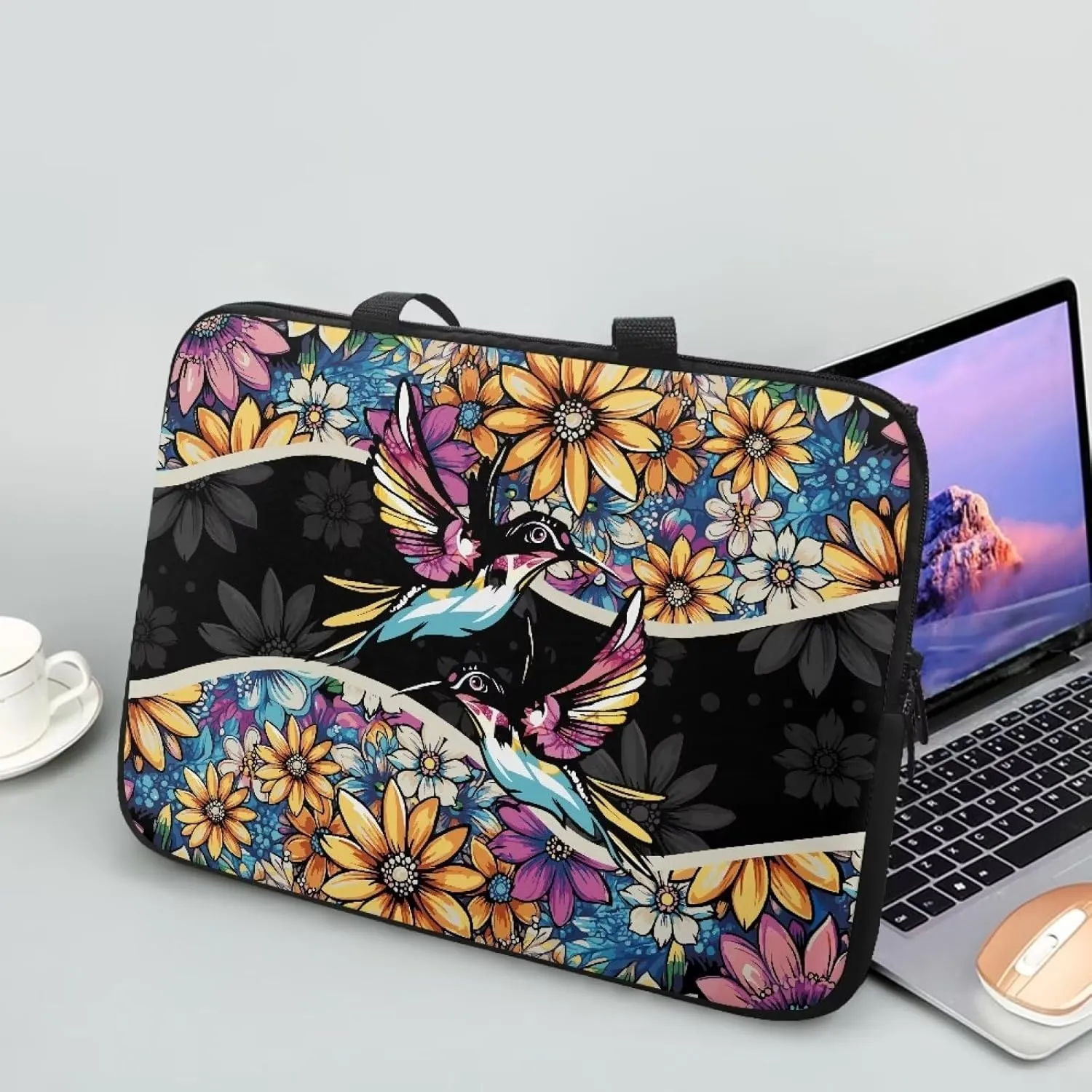 Xoenoiee Laptop Carrying Case Portable Laptop Bag Compatible with Laptop Computer Waterproof for Women Men