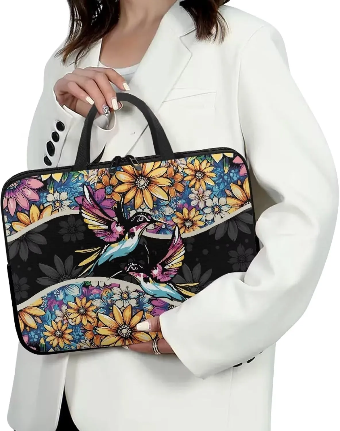 Xoenoiee Laptop Carrying Case Portable Laptop Bag Compatible with Laptop Computer Waterproof for Women Men