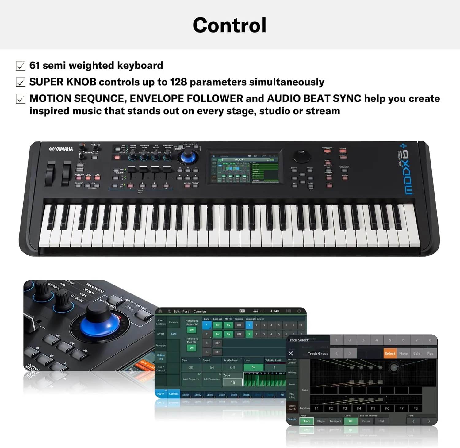 Yamaha MODX6  61-Key Synthesizer Workstation , Black