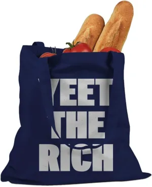 YEET THE RICH Cotton Canvas Tote Bag