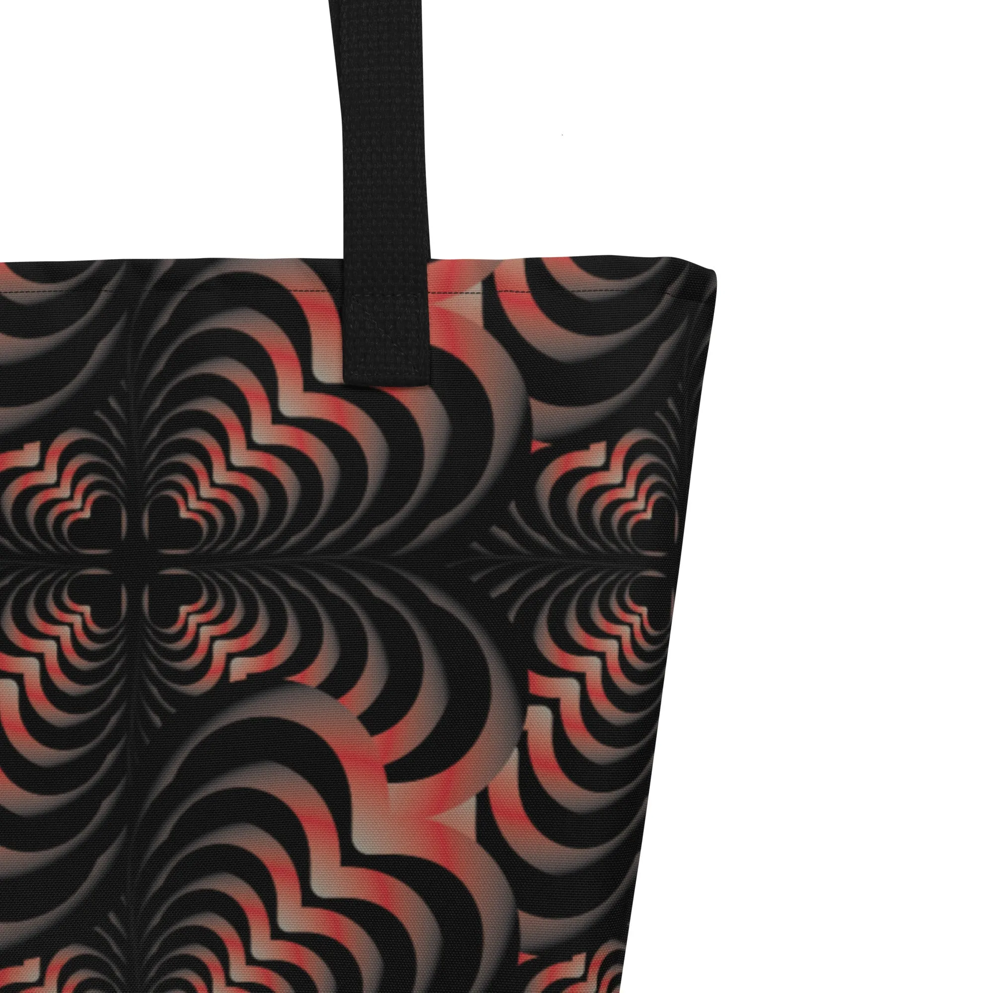 Zebra Love™ Fiery Large Tote Bag