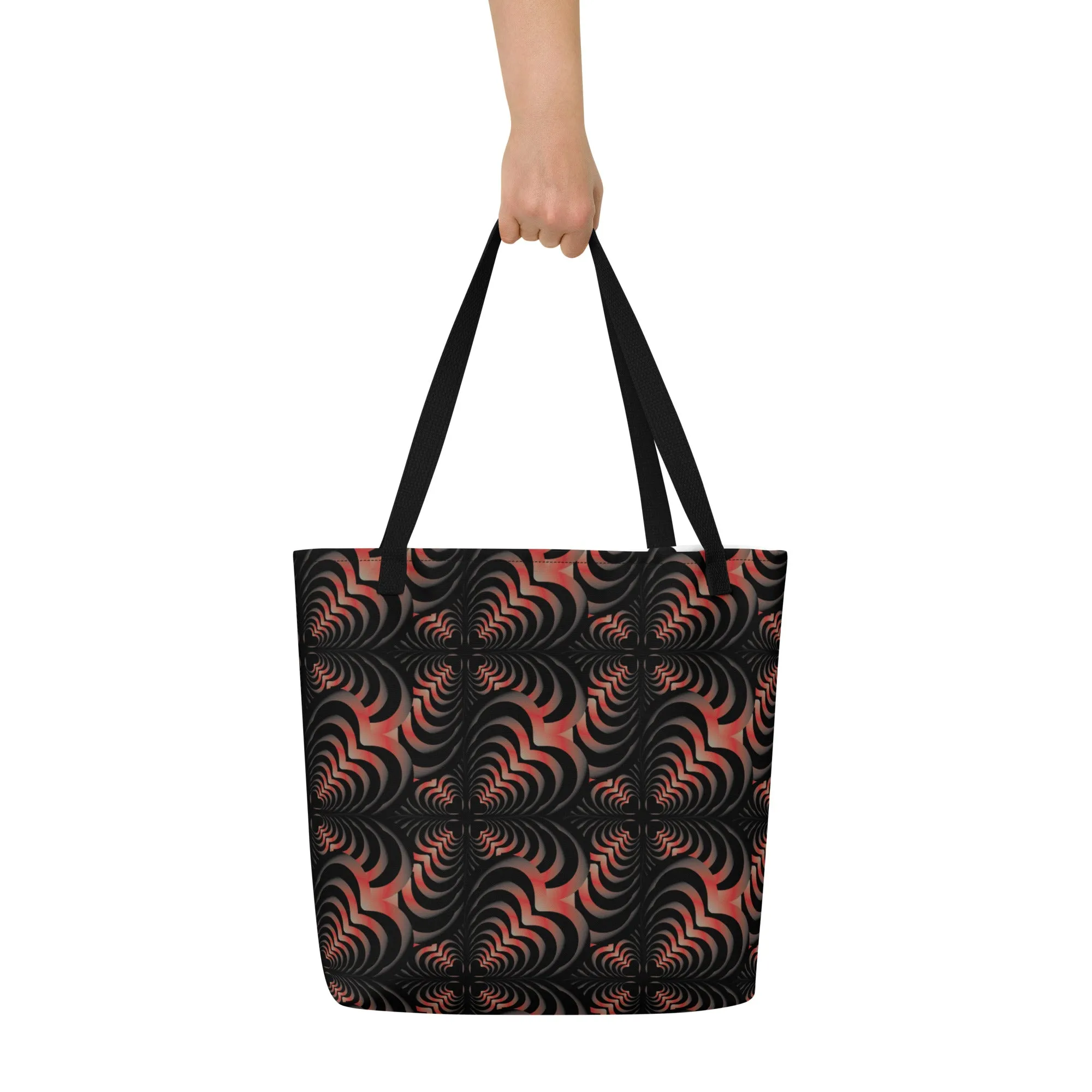 Zebra Love™ Fiery Large Tote Bag
