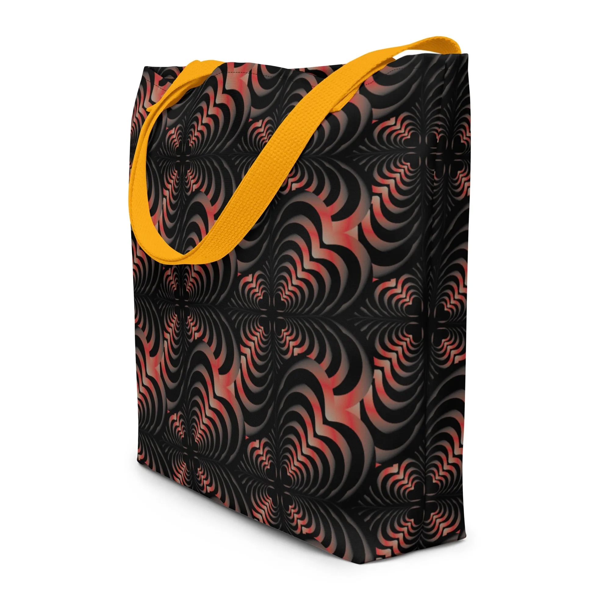 Zebra Love™ Fiery Large Tote Bag