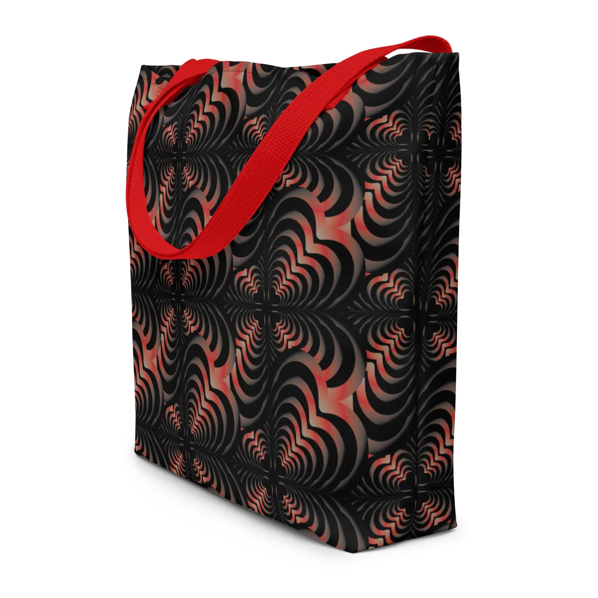 Zebra Love™ Fiery Large Tote Bag