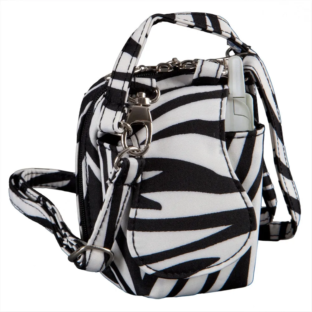 Zebra Mini Purse Cell Phone Holder