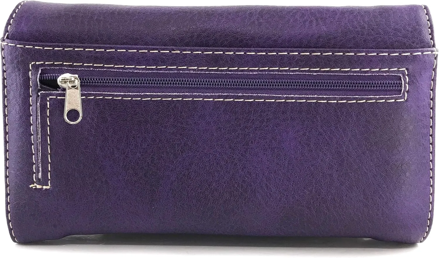 Zelris Autumn West Fringe Concho Women Crossbody Wrist Trifold Wallet